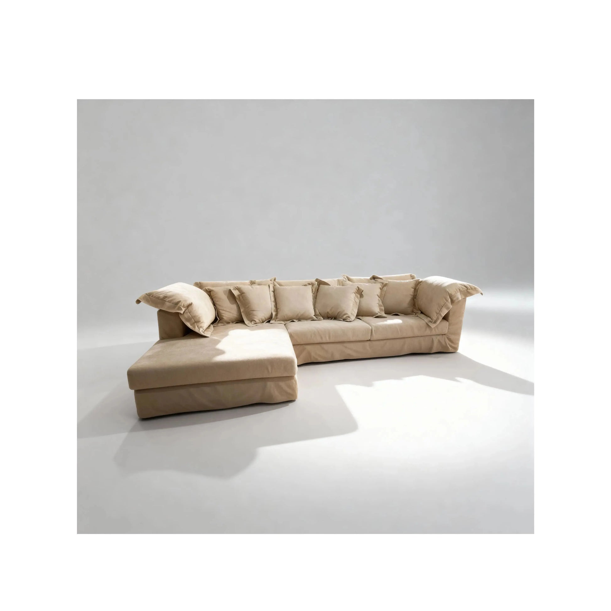 Sofá Kaia Chaise – sofá com chaise integrada e design contemporâneo elegante