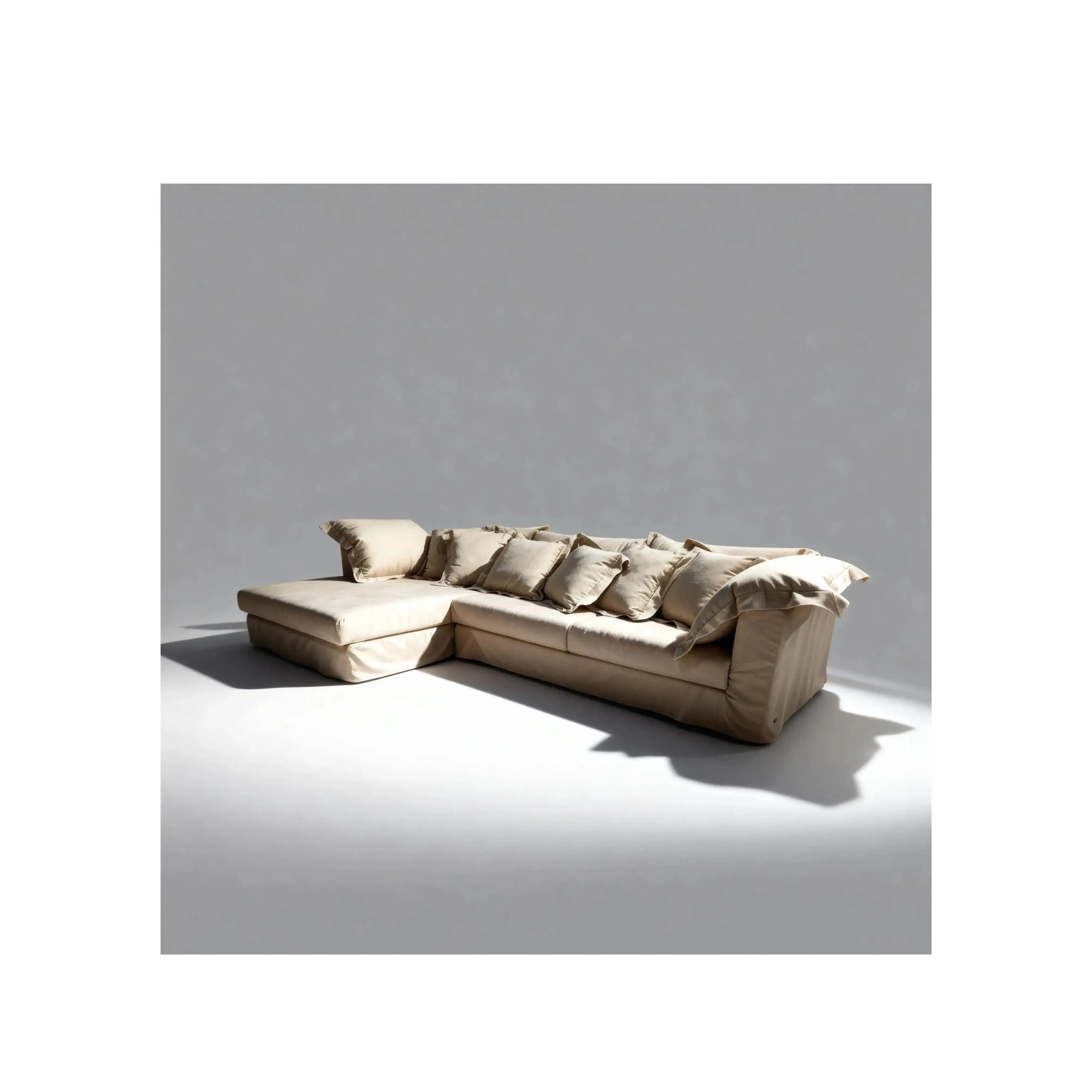 Sofá Kaia Chaise – sofá com chaise integrada e design contemporâneo elegante