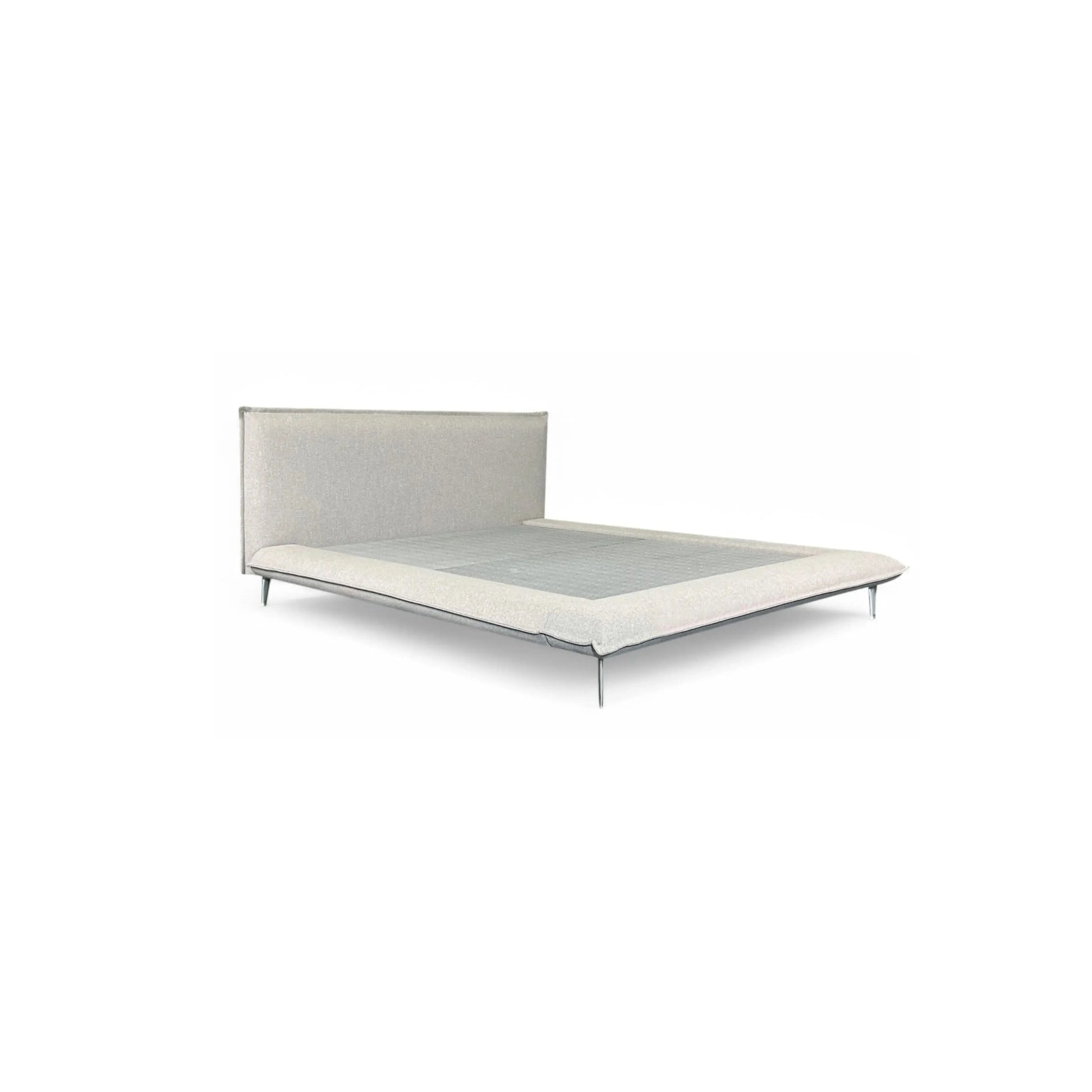 Cama Kirigami – cama estofada com cabeceira de design geométrico inspirado no origami