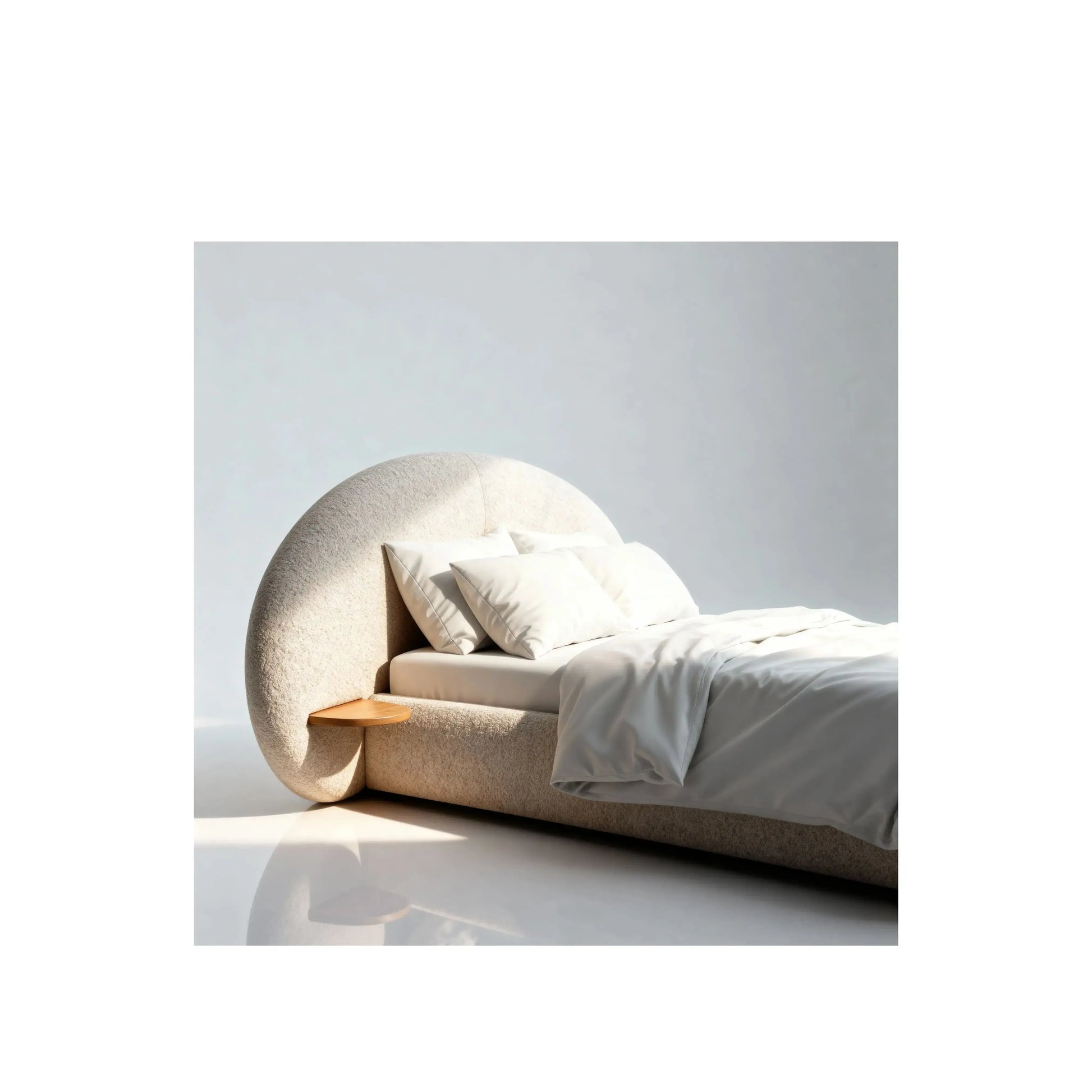 Cama Kora – cama com cabeceira painel ampla em eucalipto de reflorestamento