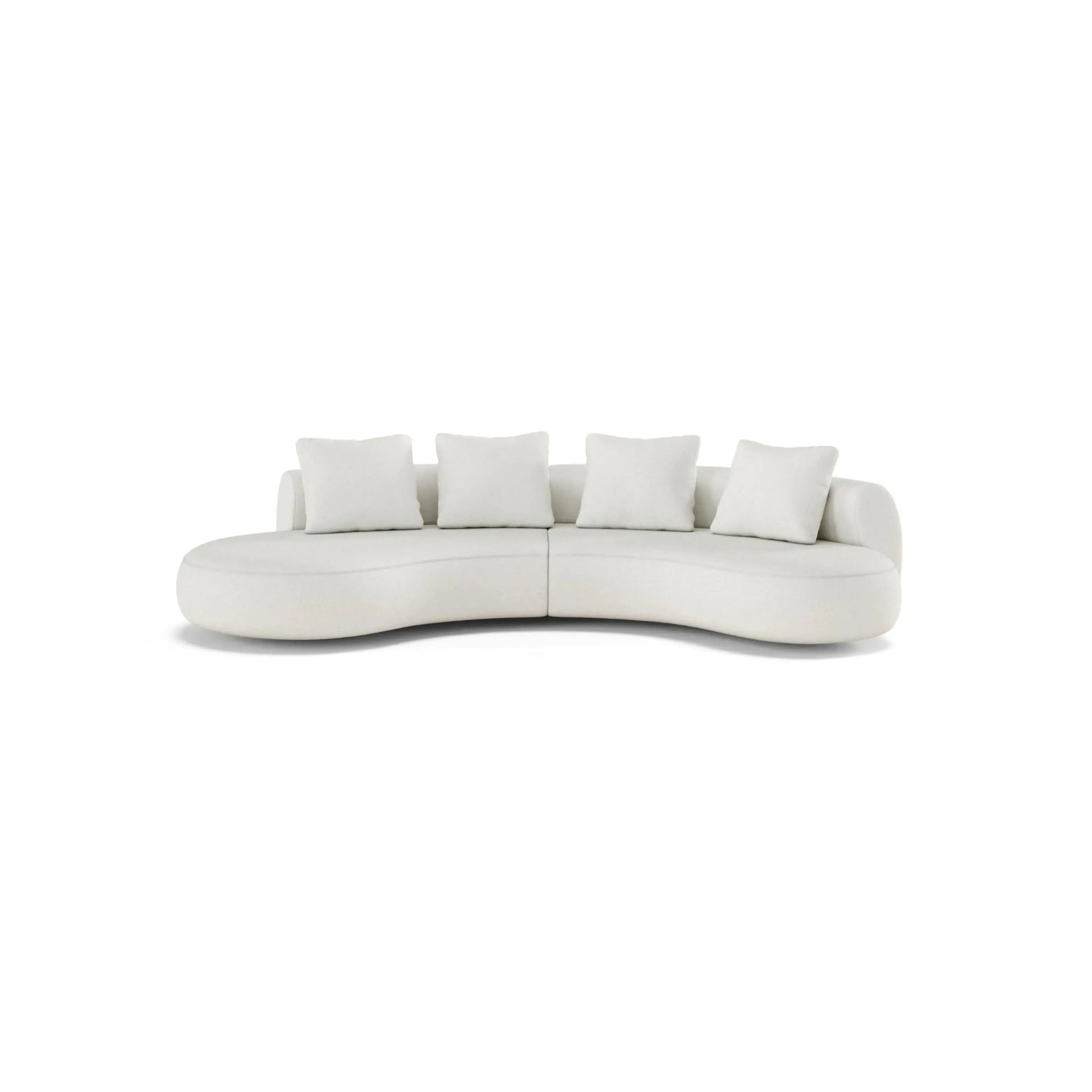 Sofá Liora Noa Living – sofá com chaise modular reversível e design curvo contemporâneo