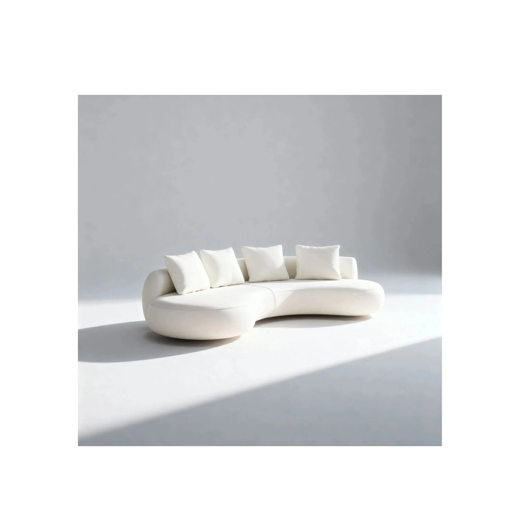Sofá Liora Noa Living – sofá com chaise modular reversível e design curvo contemporâneo