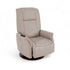 Poltrona Lumo com Massagem em couro taupe com 9 ciclos programáveis e chaise extensível