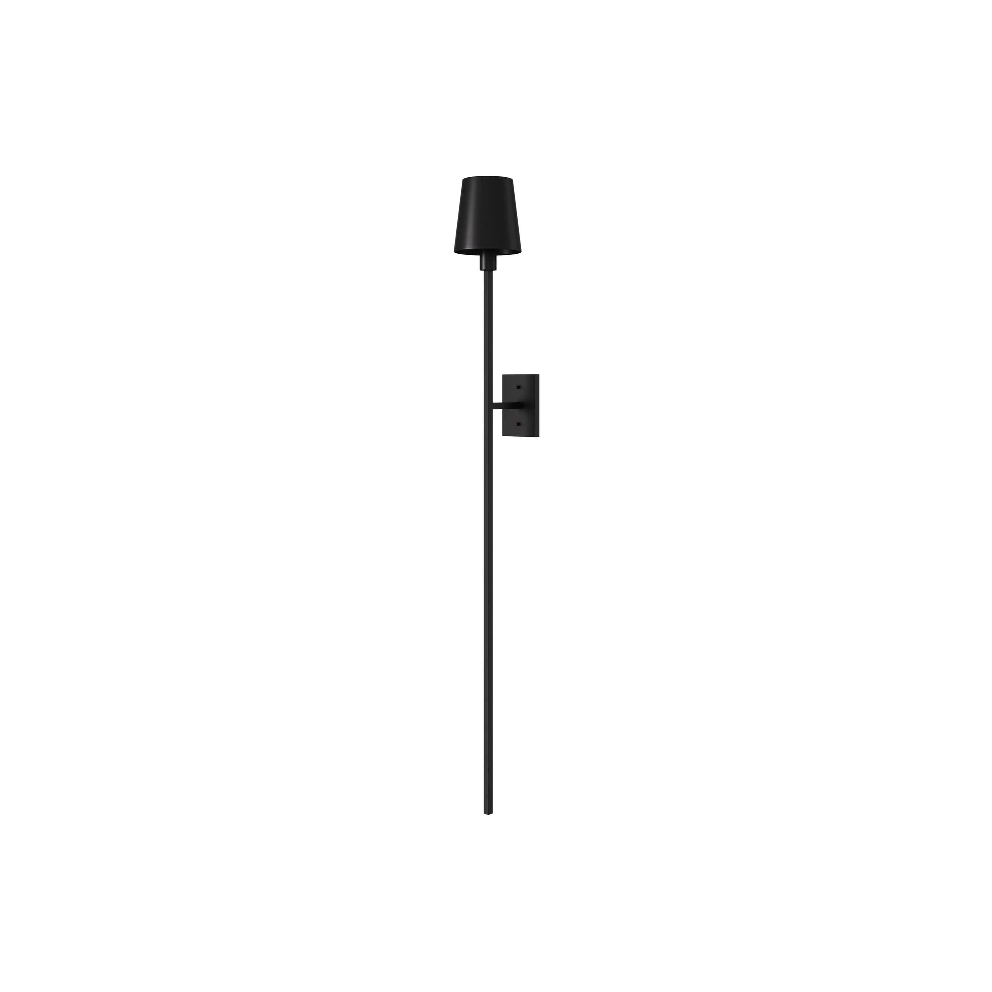 Arandela Lunga Quadrada Cúpula Metal – arandela com corpo quadrado longo e cúpula em metal