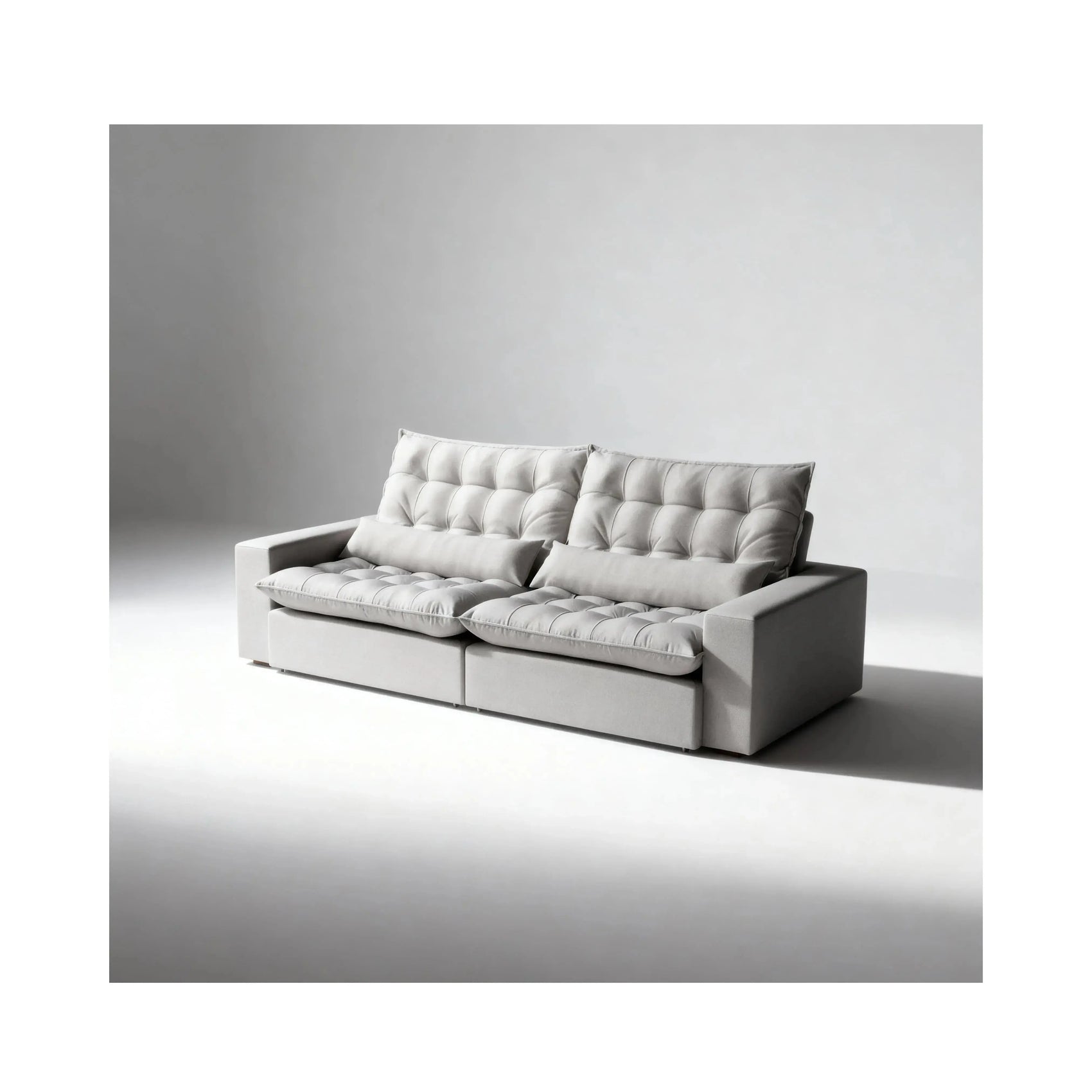 Sofá Retrátil Luvin – sofá retrátil com trilhos reforçados e design sofisticado