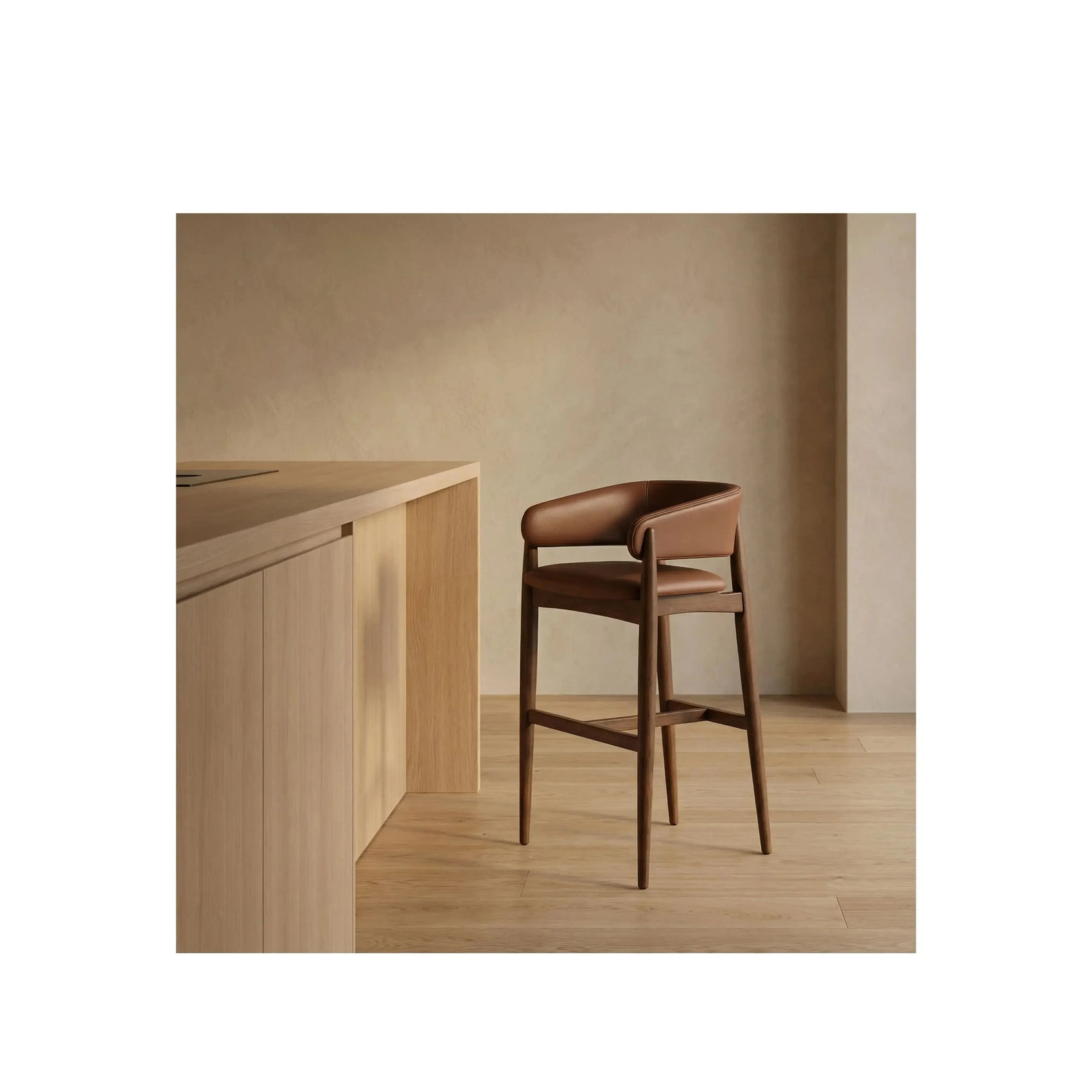 Banqueta Lyra – banqueta com assento amplo de 60 cm para máximo conforto