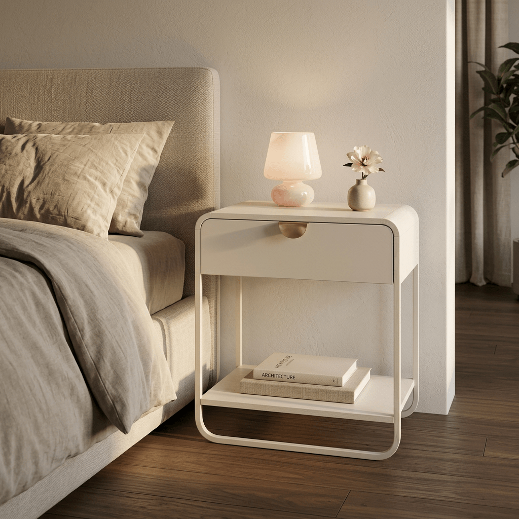 Mesa de Cabeceira Mesa de Cabeceira Dália - Offwhite Horizon Interiores