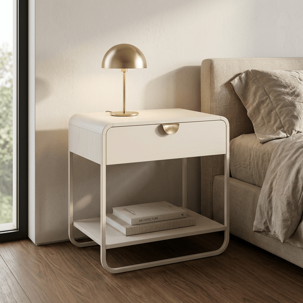 Mesa de Cabeceira Mesa de Cabeceira Dália - Offwhite Horizon Interiores