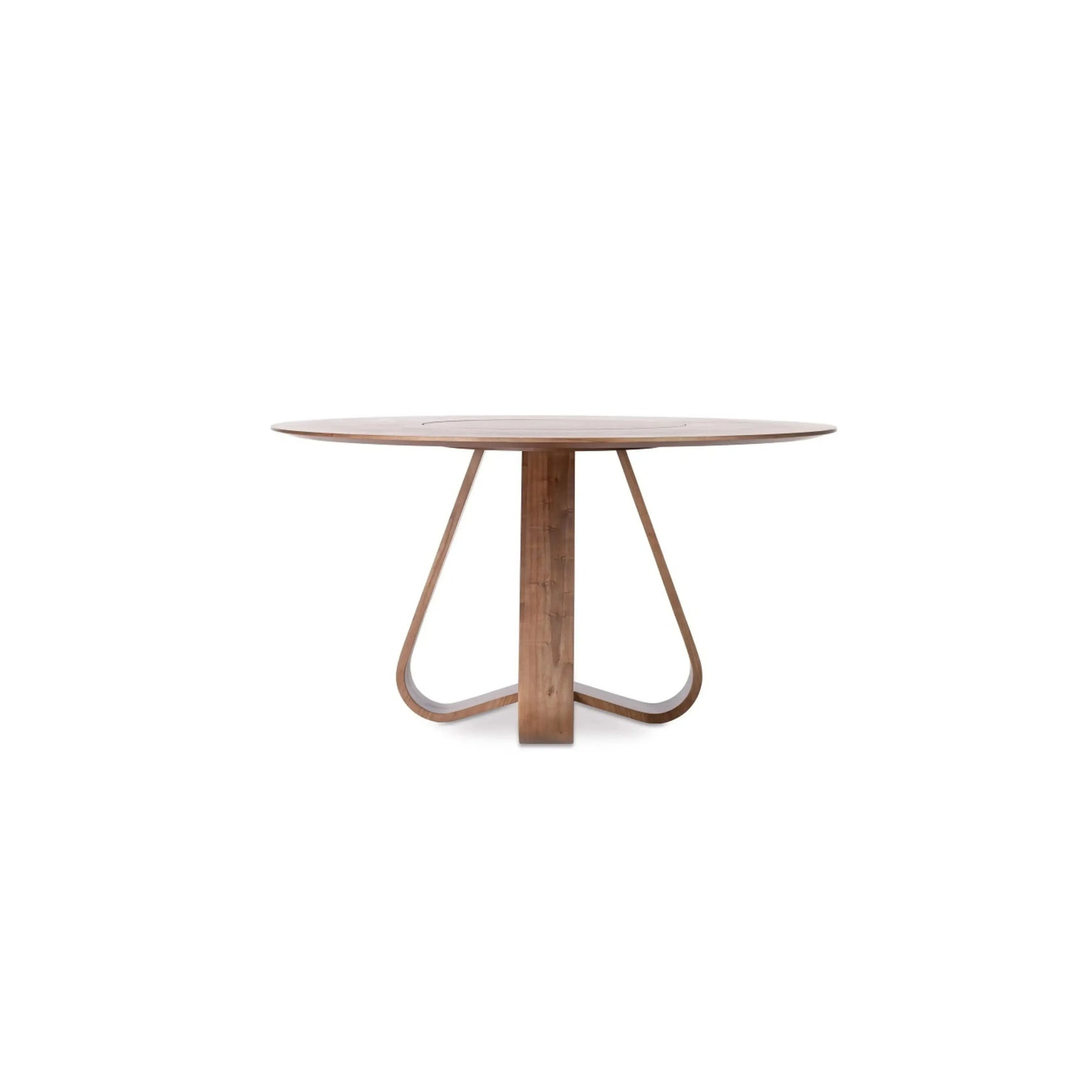 Mesa de Jantar Ori – mesa quadrada com tampo em lâmina natural e base em MDF