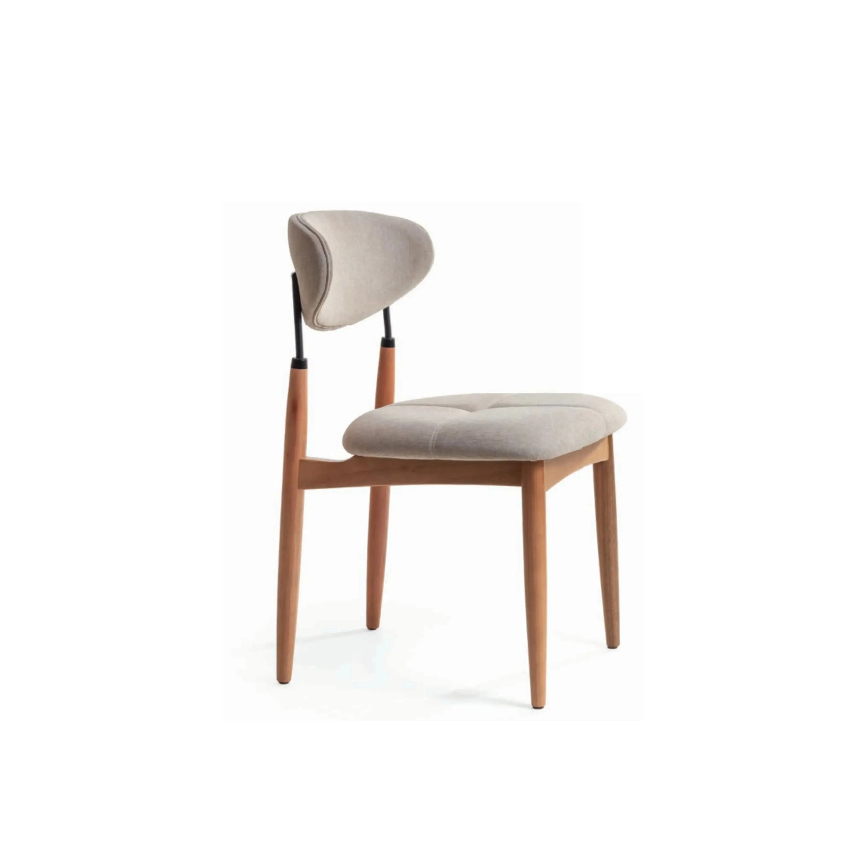 Cadeira Milo – cadeira de jantar acolhedora com design contemporâneo equilibrado