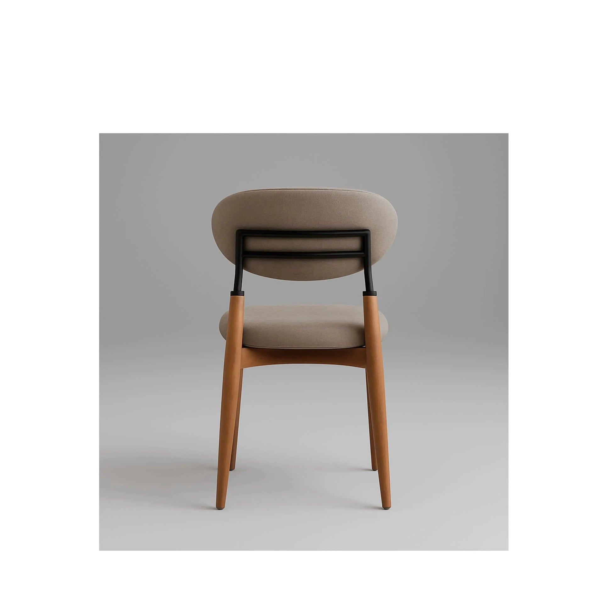 Cadeira Milo – cadeira de jantar acolhedora com design contemporâneo equilibrado