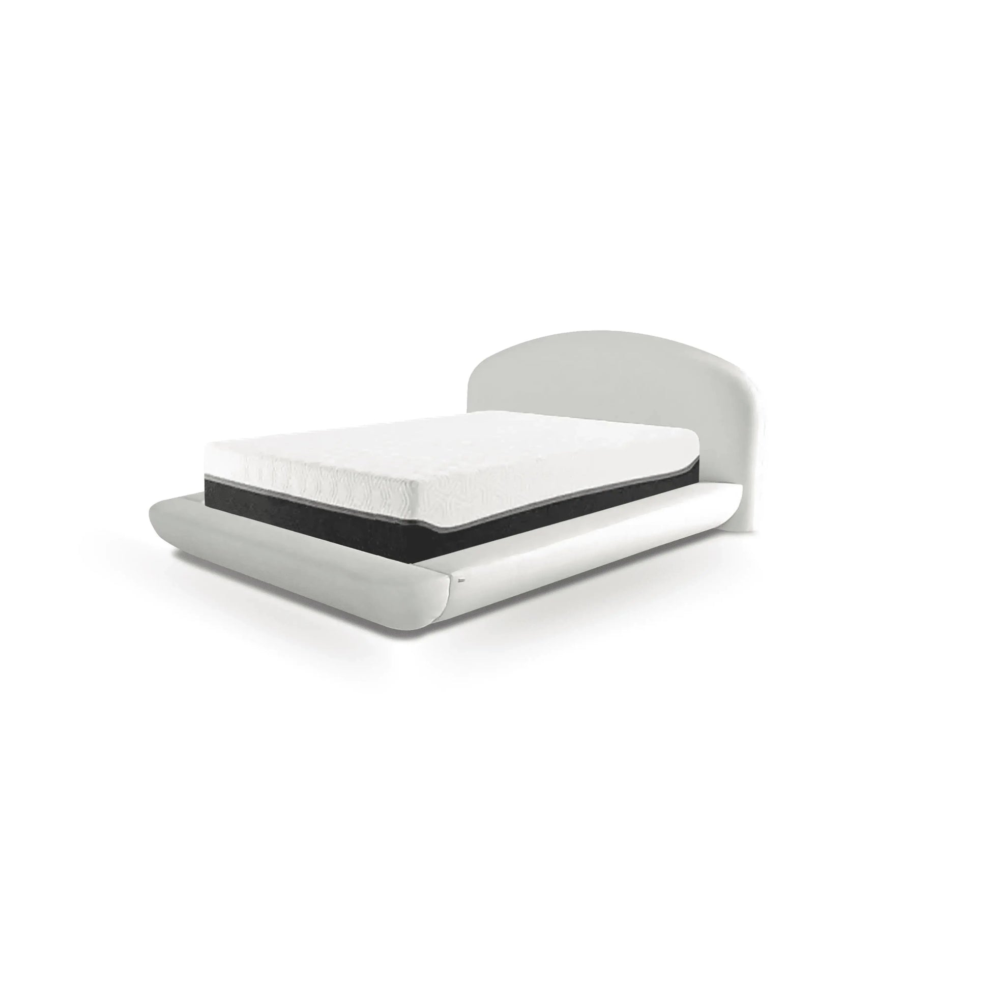 Cama Milos – cama estofada com estrado bipartido e design exclusivo