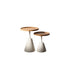 Combo Mesa Lateral Nai – conjunto de 2 mesas laterais com design minimalista