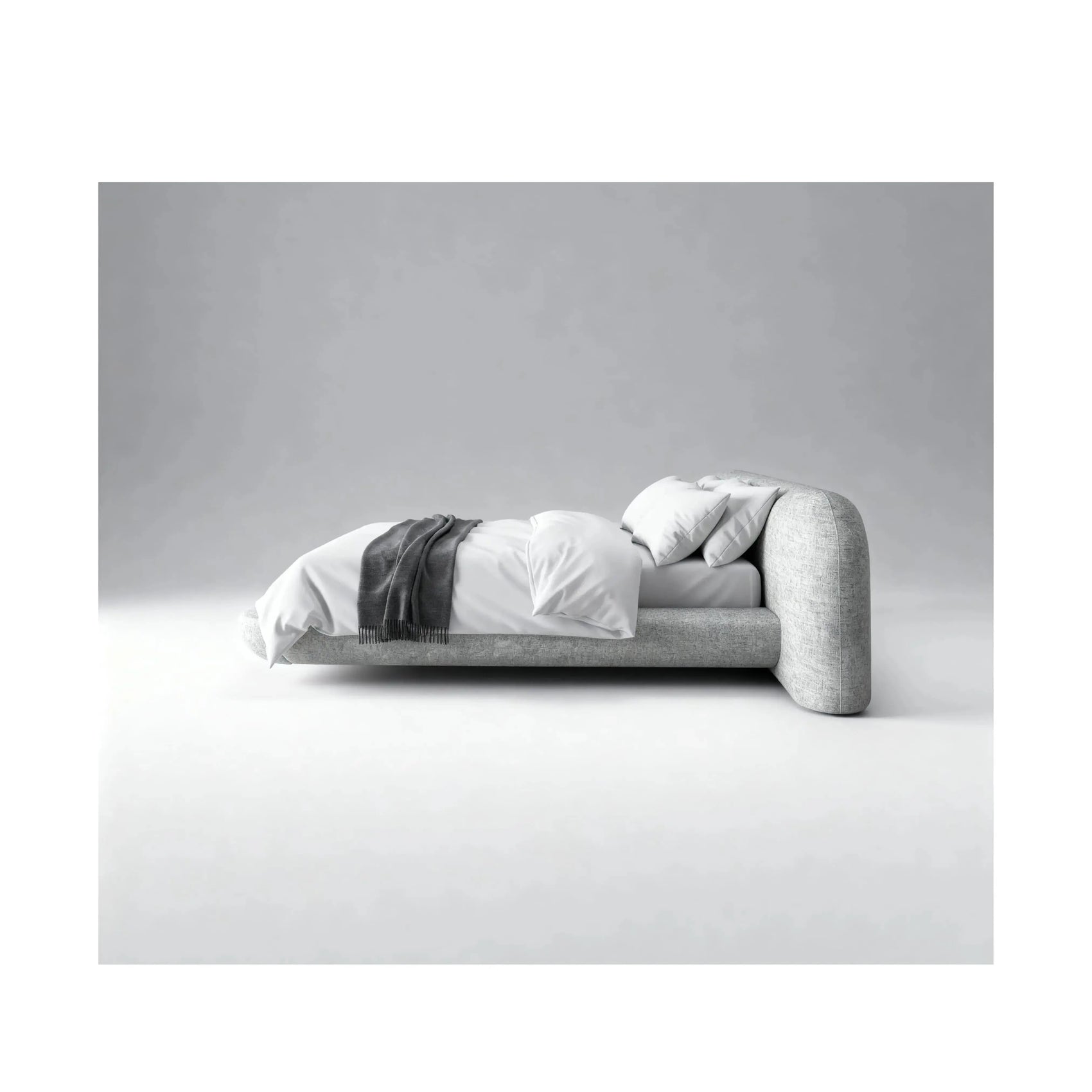 Cama Nala – cama com cabeceira painel ampla e estrado bipartido