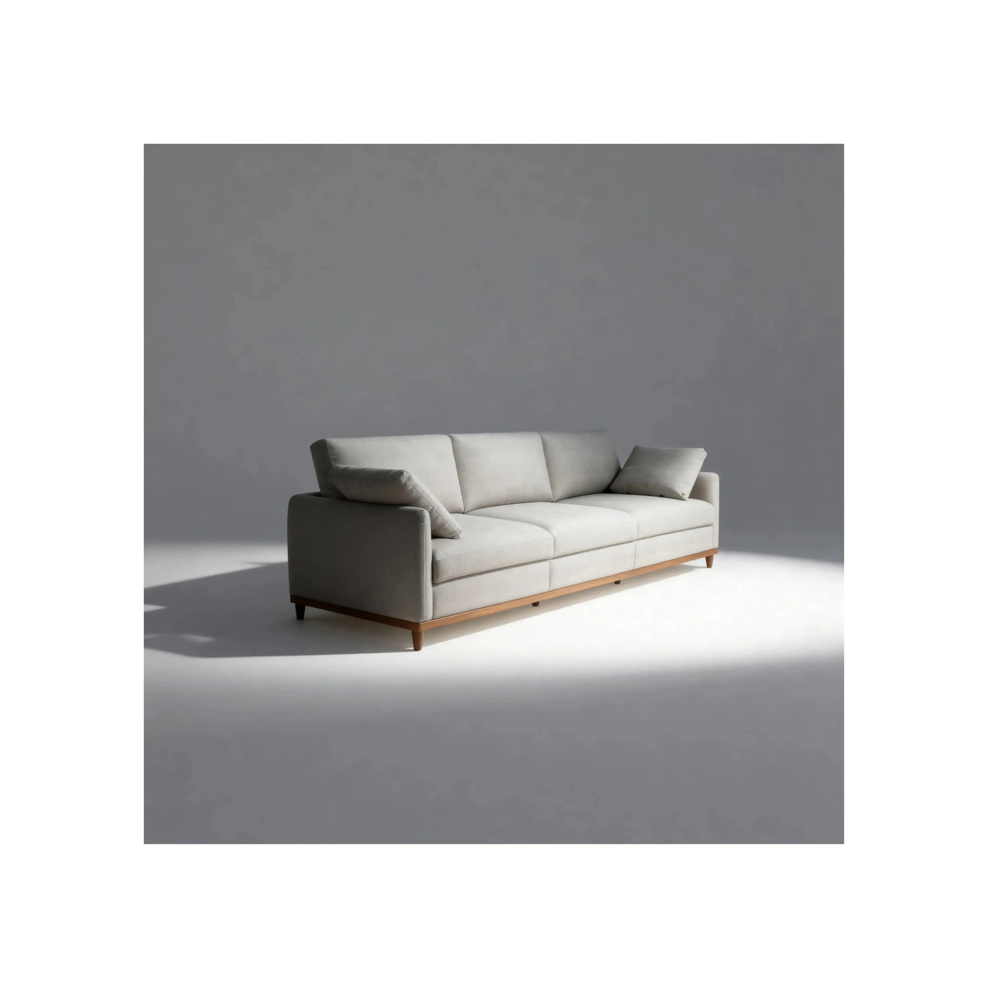 Sofá Living Nero – sofá imponente com 260 cm e almofadas soltas para sala de estar
