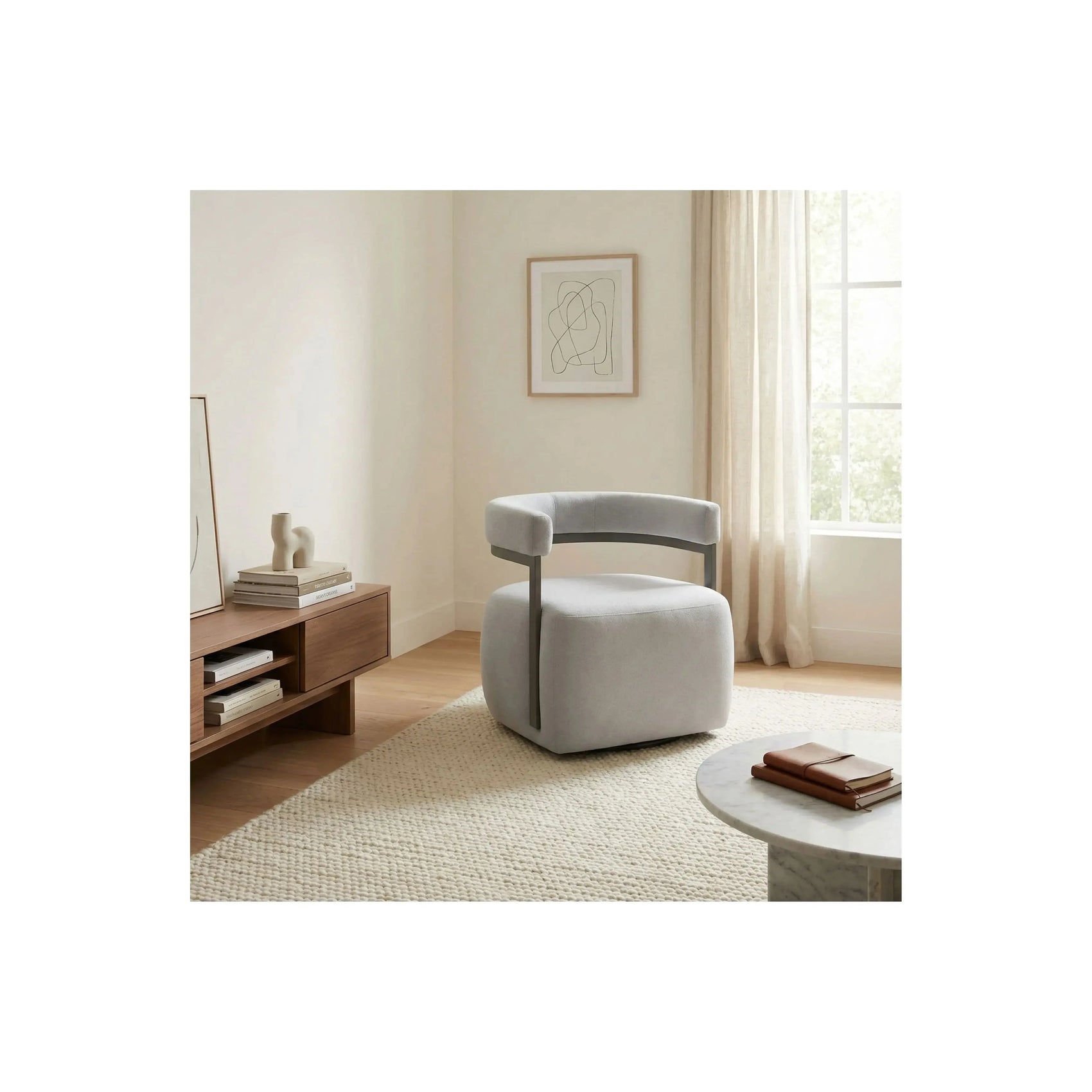 Poltrona Nômade – poltrona com design contemporâneo e assento espaçoso