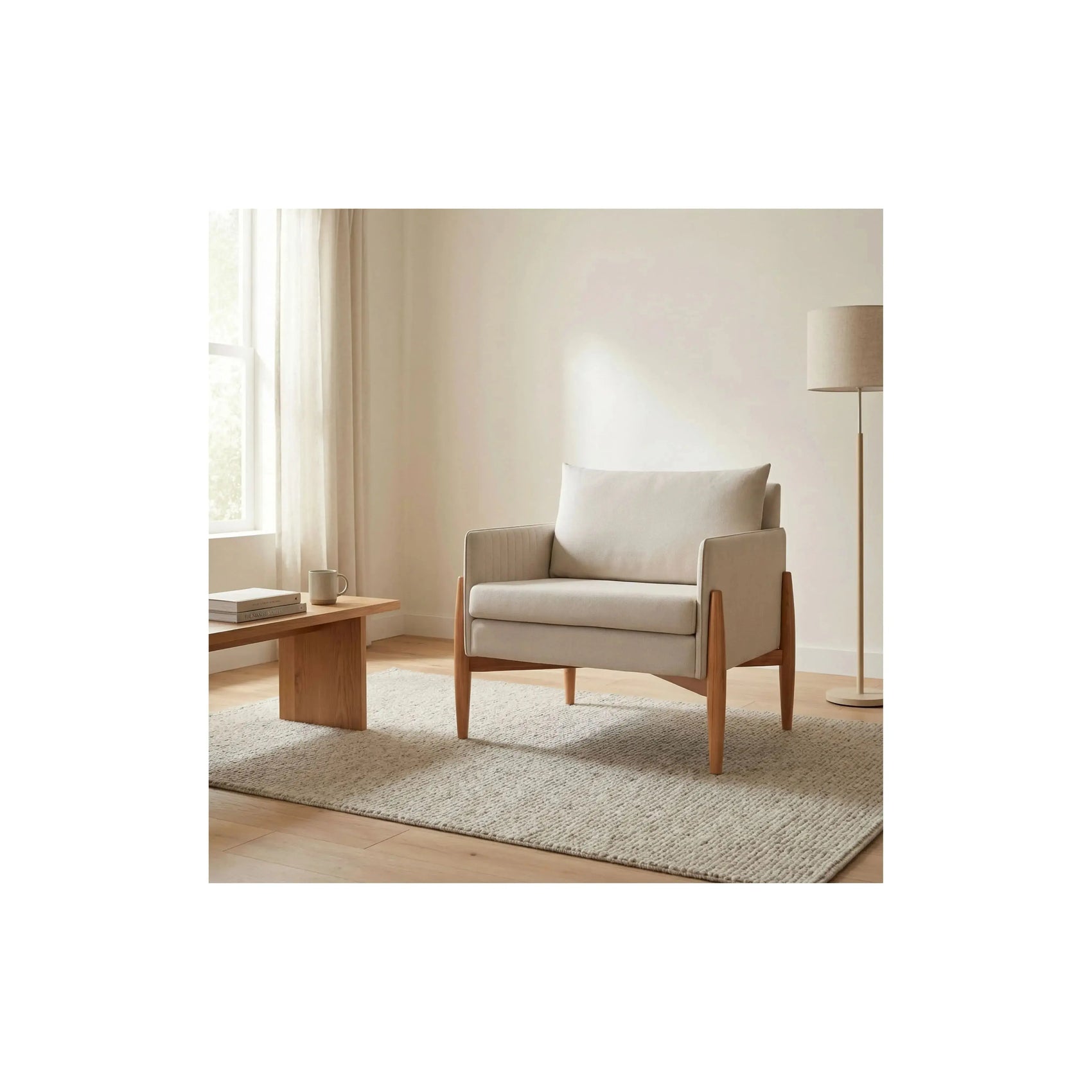 Poltrona Oásis – poltrona com encosto alto e design acolhedor