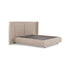 Cama Orion – cama estofada de design imponente com cabeceira de grande porte em linho ou bouclé