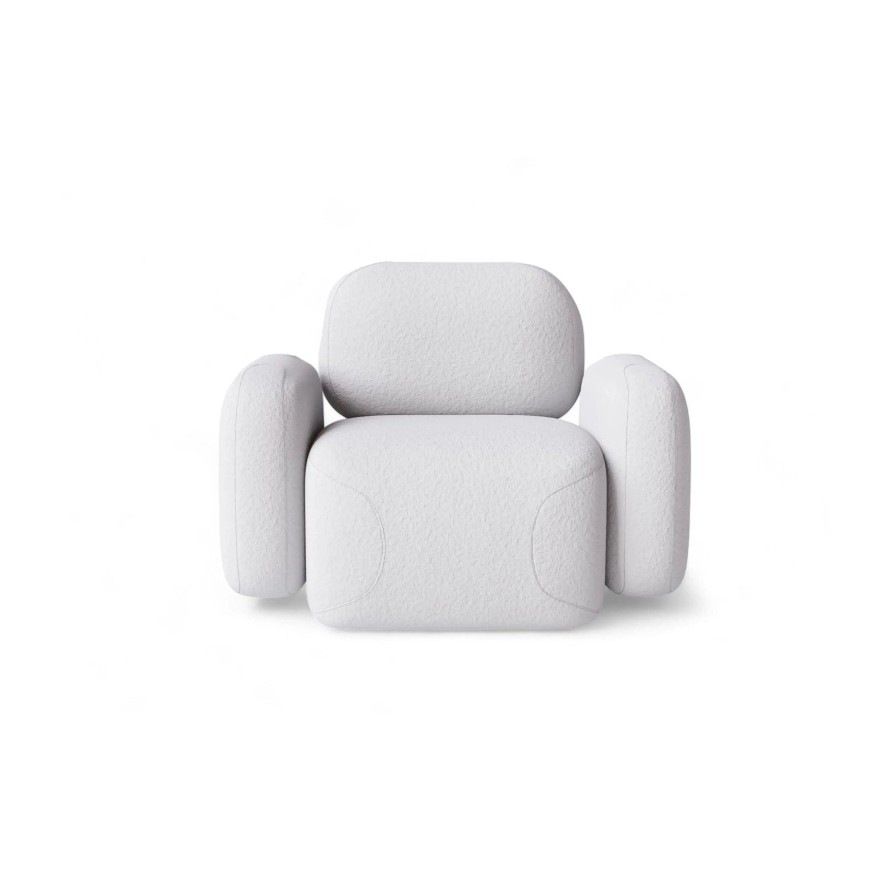 Poltrona Falka – poltrona com design orgânico e espuma de alta resiliência