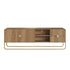 Racks e painéis Rack Dalia 180cm 2 Portas 2 Gavetas Orgânico Pé Metal | Hanover/Dourado Horizon Interiores