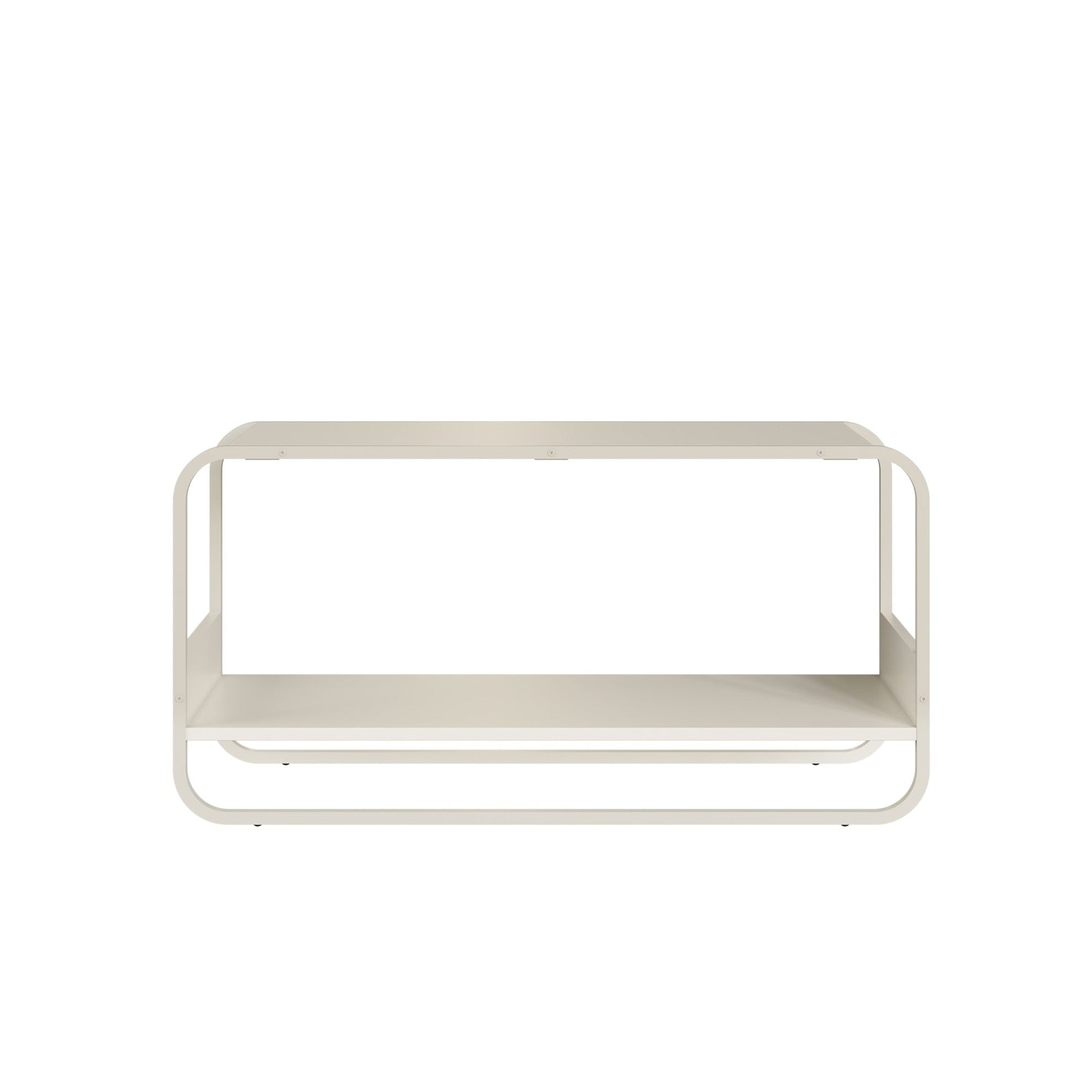 Sapateira Banco Dalia 90cm Orgânico Pé Metal | Offwhite/Branco