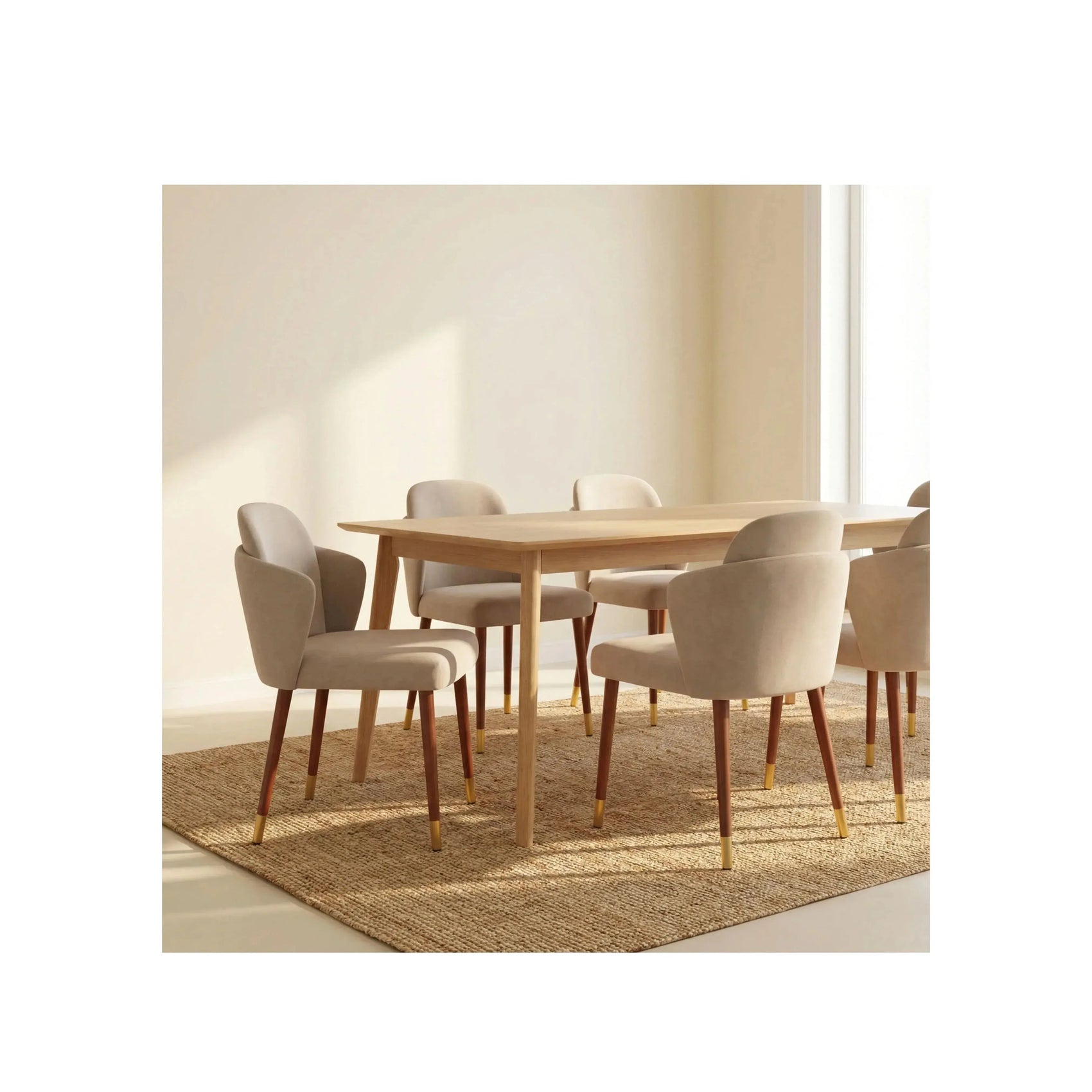 Cadeira Savona – cadeira de jantar com design minimalista e elegância mediterrânea