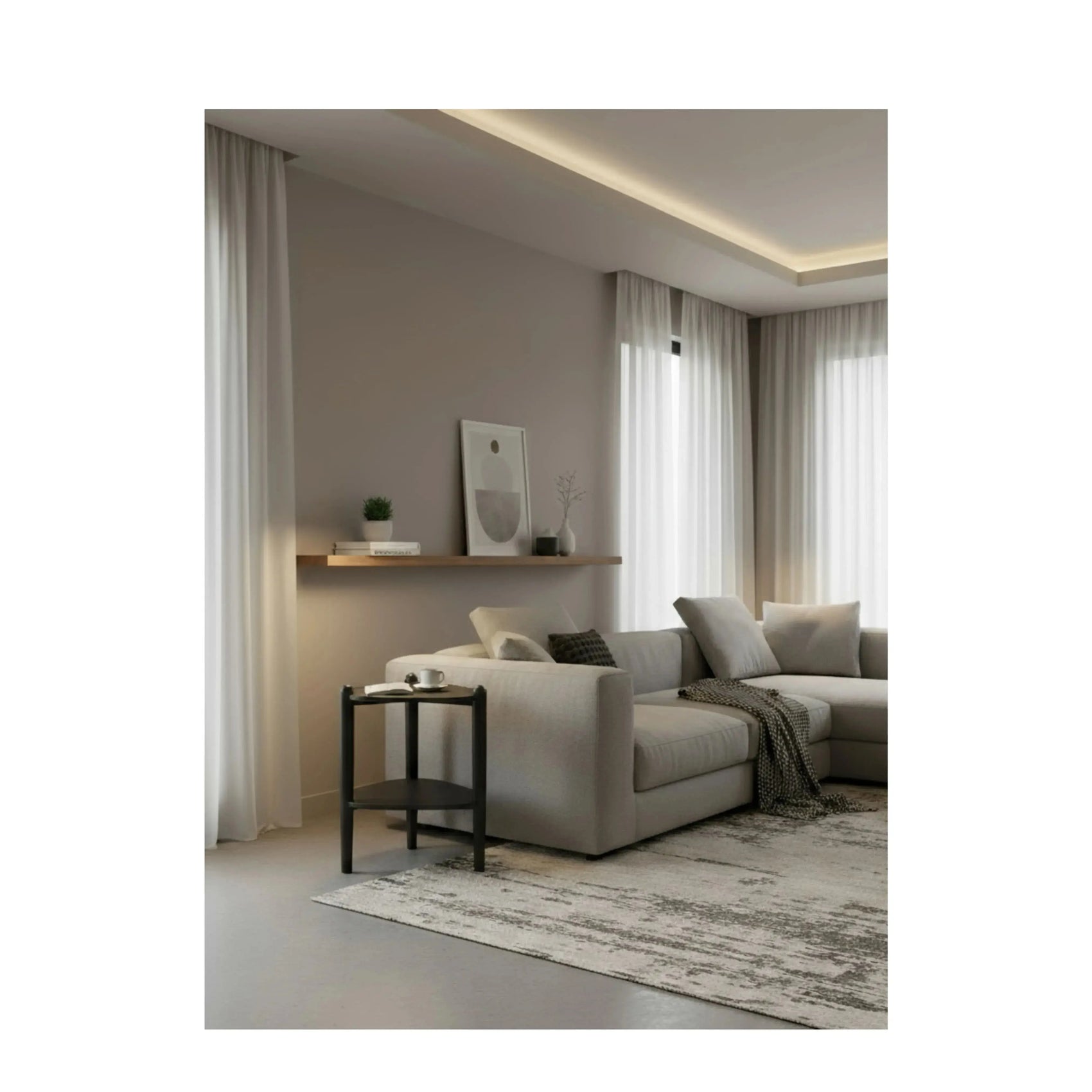 Mesa Lateral Seiva Nero – Artesano