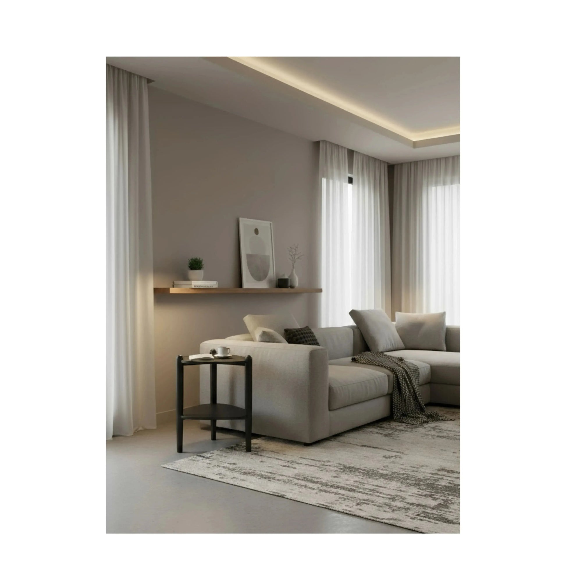 Mesa Lateral Seiva Nero – Artesano