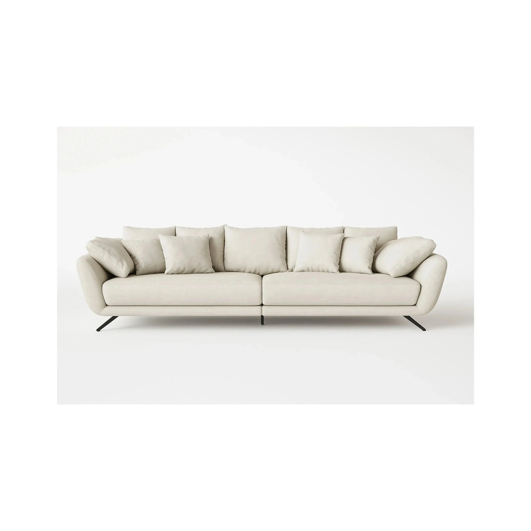 Sofá Living Solis – sofá com design minimalista e linhas retas elegantes