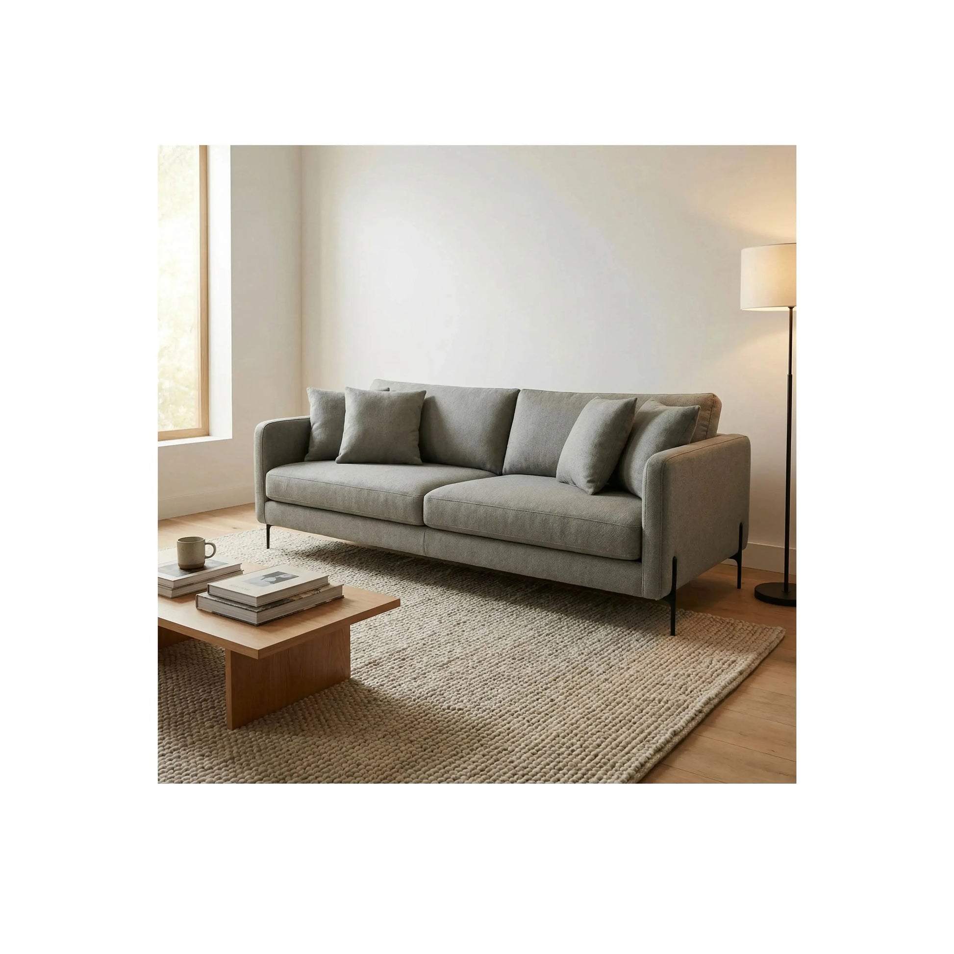Sofá Splendore – sofá com assento em percinta de alta resistência e design contemporâneo