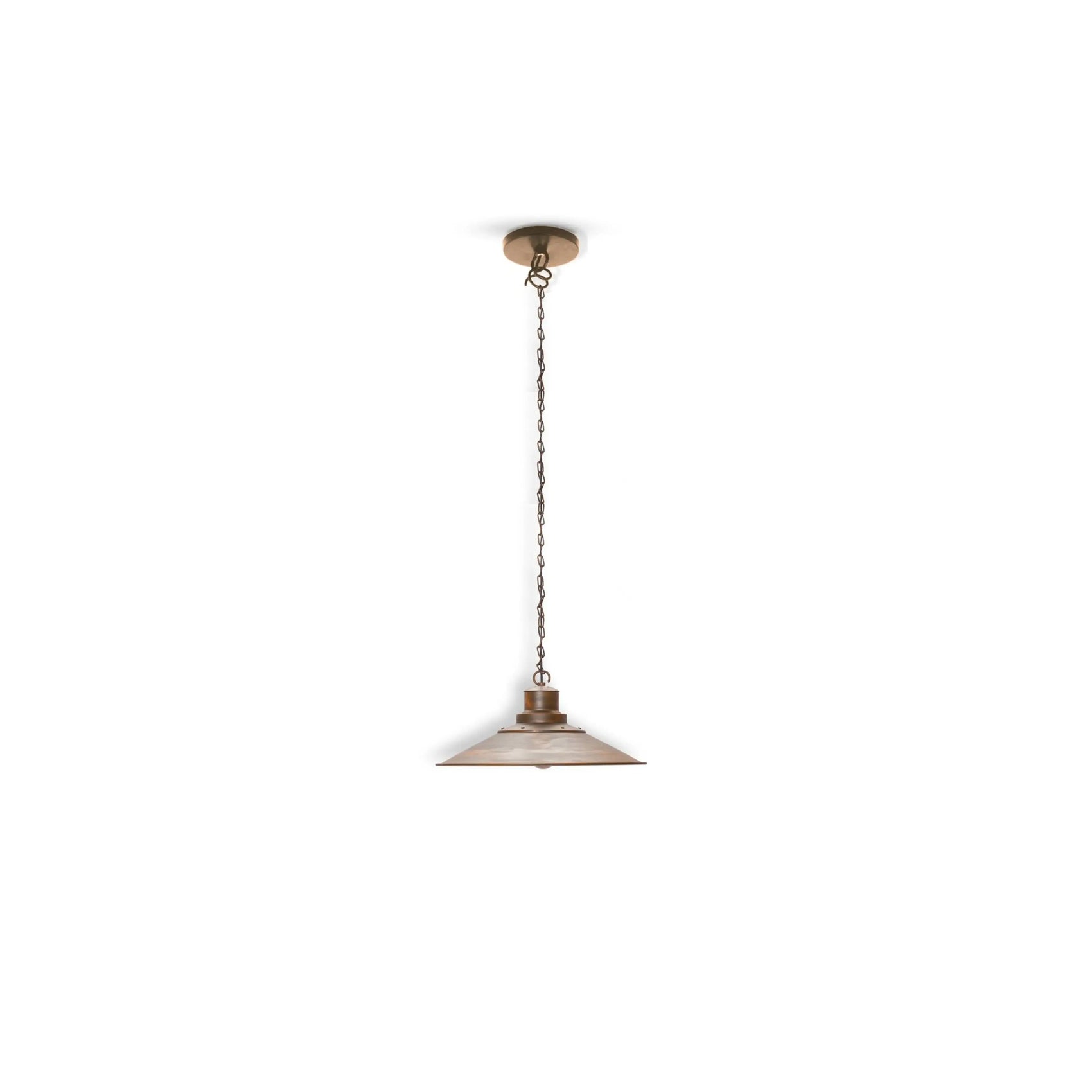 Pendente Único Montado 44 cm – luminária pendente com design industrial e acabamento robusto
