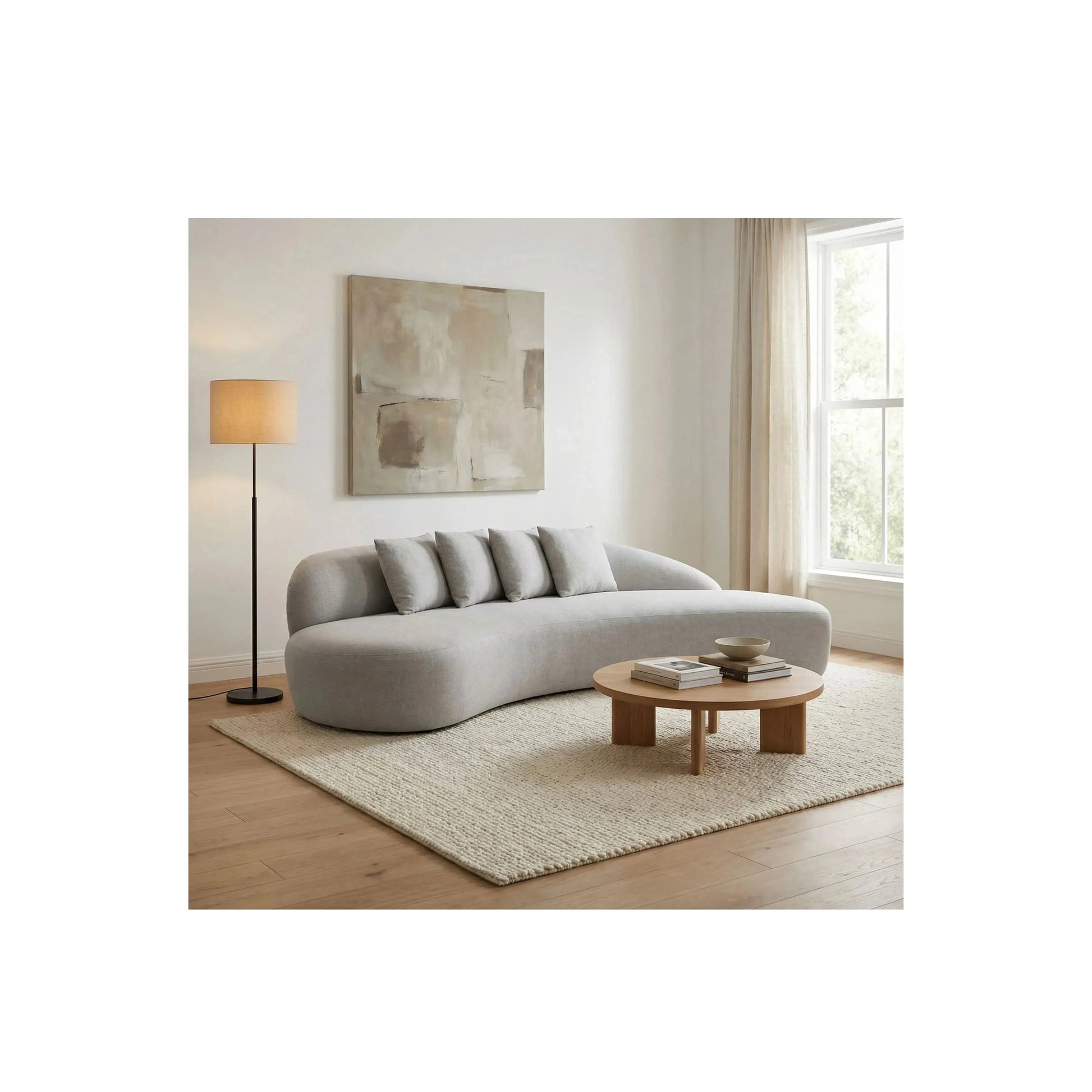 Sofá Trama – sofá de design orgânico com curvas suaves e estofado generoso