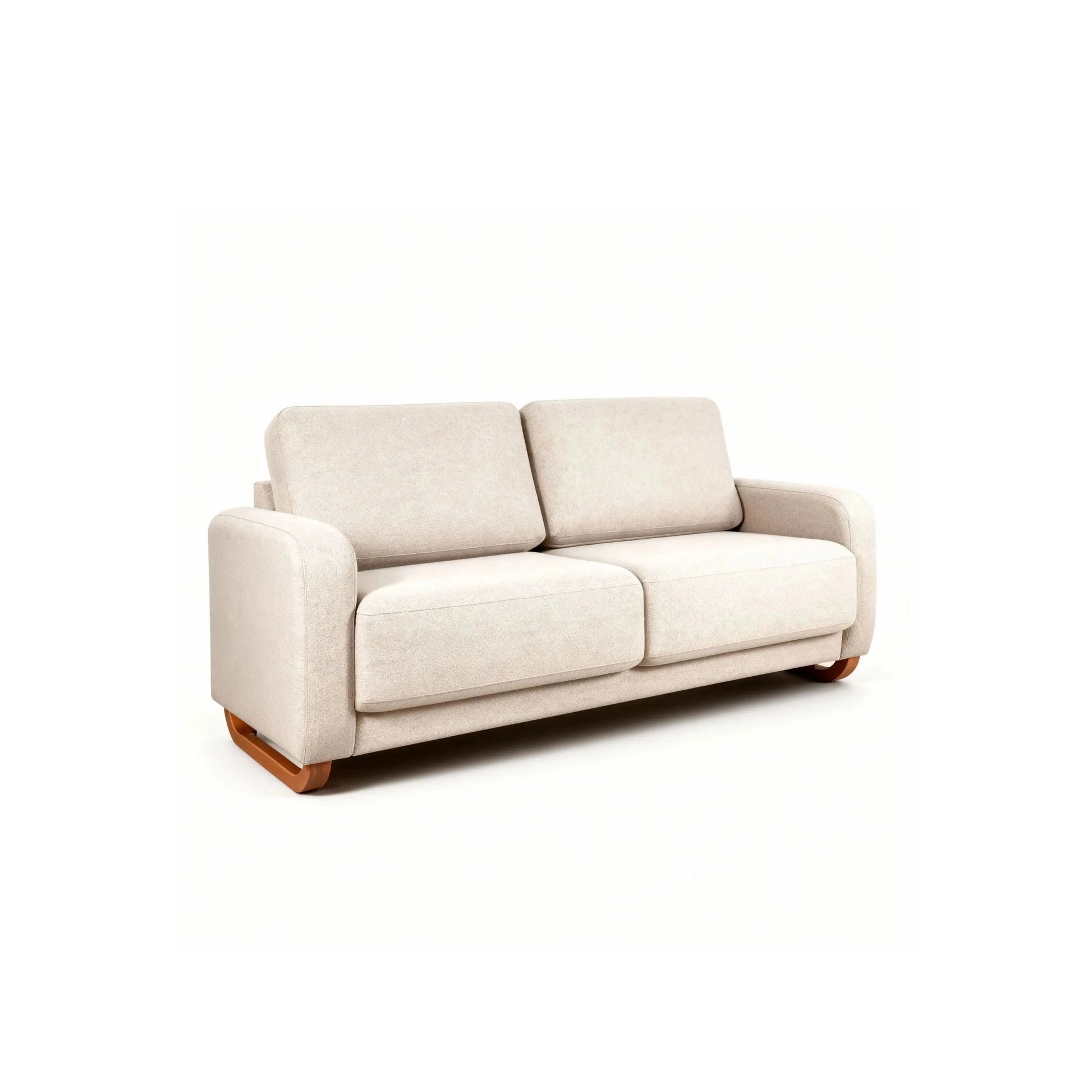 Sofá Living Vancouver – sofá em linho com estrutura em madeira e design contemporâneo
