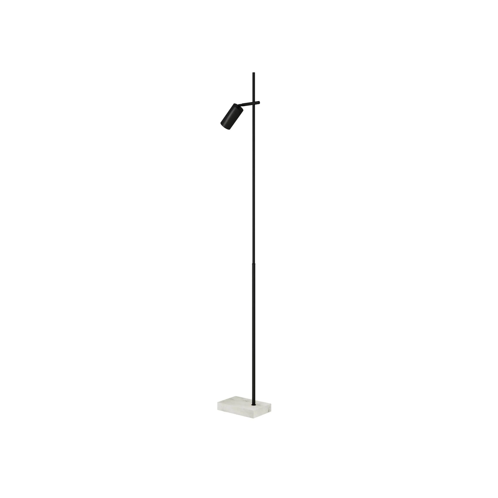 Luminária de Piso Vasto – luminária de chão com estrutura em ferro e base de mármore