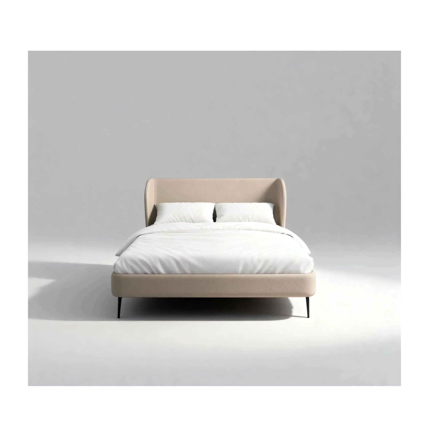 Cama Willow – cama estofada com formas orgânicas suaves inspiradas na natureza
