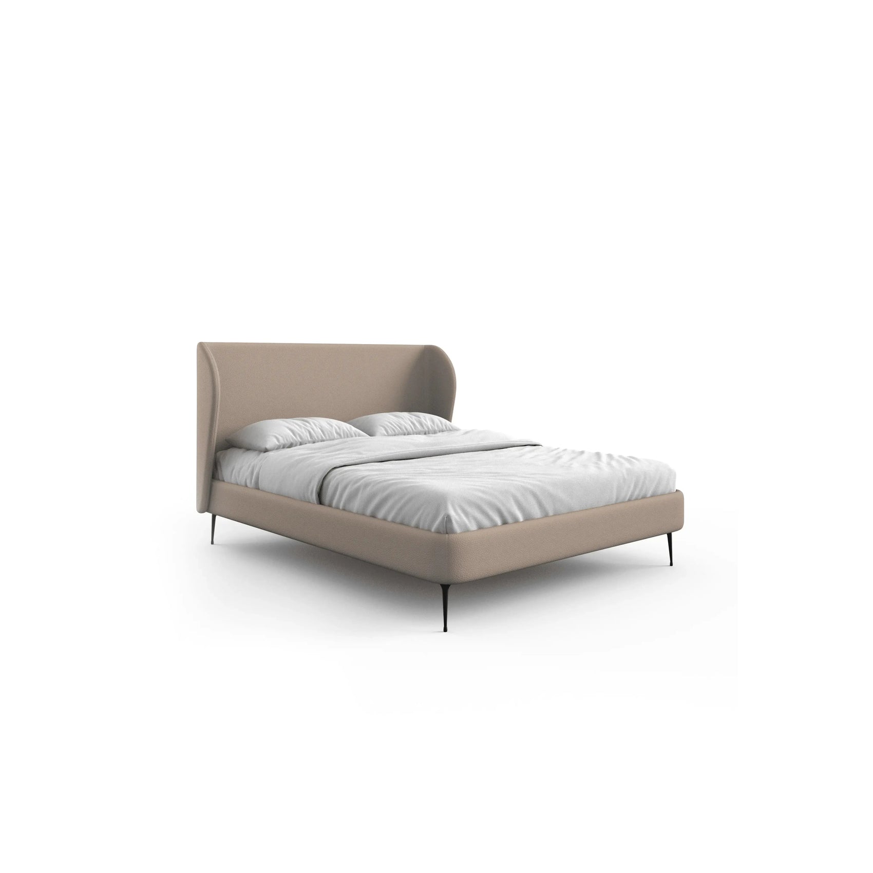 Cama Willow – cama estofada com formas orgânicas suaves inspiradas na natureza