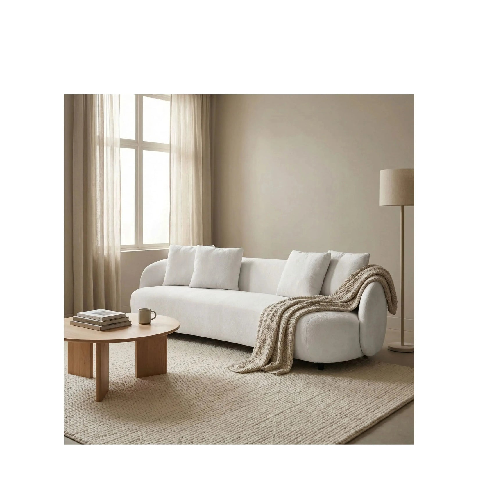 Sofá Living Zeno – sofá de linhas retas e design sofisticado contemporâneo
