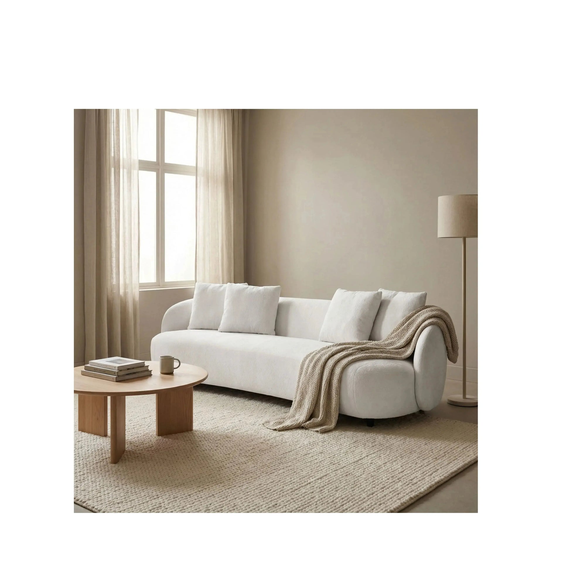 Sofá Living Zeno – sofá de linhas retas e design sofisticado contemporâneo